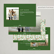 "Holiday Sprigs" - Holiday Cards in Wreath by Yaling Hou Suzuki - Back of Card Options