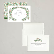 "Holiday Sprigs" - Holiday Cards in Wreath by Yaling Hou Suzuki - Assembled