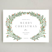 "Holiday Sprigs" - Holiday Cards in Wreath by Yaling Hou Suzuki - Full Design