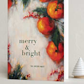 "Oranges" - Holiday Cards in Clementine by Wendy Keller - Folded Card