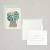 "Winter Forest Snow Globe" - Holiday Cards in Wintergreen by Ani Somi - Assembled