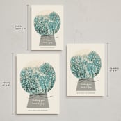 "Winter Forest Snow Globe" - Holiday Cards in Wintergreen by Ani Somi - Formats Available