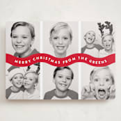 "Bouncy" - Holiday Cards in Santa Suit by Up Up Creative - Front