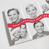 "Bouncy" - Holiday Cards in Santa Suit by Up Up Creative - Detail
