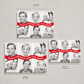 "Bouncy" - Holiday Cards in Santa Suit by Up Up Creative - Formats Available