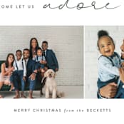 "Adored" - Holiday Cards in Hunter by Kasia Labocki - Detail