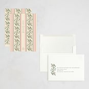 "Holly Wallpaper" - Holiday Cards in Champagne by Baumbirdy - Assembled