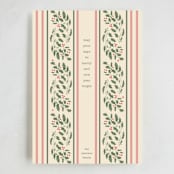 "Holly Wallpaper" - Holiday Cards in Champagne by Baumbirdy - Full Design