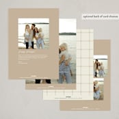"Gratitude" - Holiday Cards in Snow by Pippa Shaw - Back of Card Options