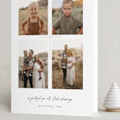 "Gratitude" - Holiday Cards in Snow by Pippa Shaw - Folded Card