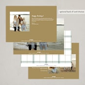 "Golden Joy" - Holiday Cards in Caramel by Brooke Chandler - Back of Card Options
