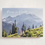 "Peace lettering" - Holiday Cards in Frost by Creo Study - Front