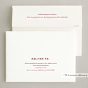 "Holiday Team" - Holiday Cards in Berry by Louise Kay - FREE Recipient Addressing