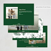 "Allegro" - Holiday Cards in Balsam Fir by Benita Crandall - Back of Card Options