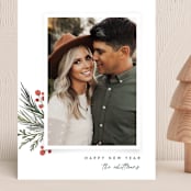 "Corner Trim" - Holiday Cards in Snowfall by Jessica Williams - Front
