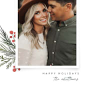 "Corner Trim" - Holiday Cards in Snowfall by Jessica Williams - Detail