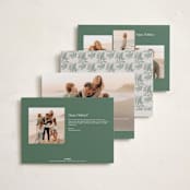 "Merry Botanical" - Holiday Cards in Pine by Elly - Back of Card Options