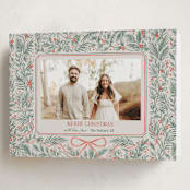 "Merry Botanical" - Holiday Cards in Pine by Elly - Folded Card