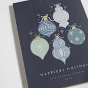 "Sparkling Ornaments" - Holiday Cards in Icicle by Joanna Griffin - Detail