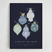 "Sparkling Ornaments" - Holiday Cards in Icicle by Joanna Griffin - Full Design