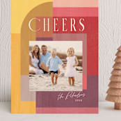 "Color Nouveau" - Holiday Cards in Sunshine by Rebecca Daublin - Front