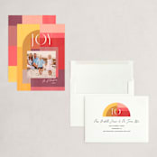 "Color Nouveau" - Holiday Cards in Sunshine by Rebecca Daublin - Assembled