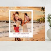 "Little Moments Big Year" - Holiday Cards in Snow by Kelsey Mucci - Front