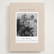 "Blessed Frame" - Holiday Cards in Butter Cream by Mansi Verma - Front