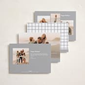 "Notes" - Holiday Cards in Snow by AK Graphics - Back of Card Options