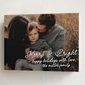 "Notes" - Holiday Cards in Snow by AK Graphics - Folded Card