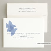 "Doves" - Holiday Cards in Sky by Tamara Hilje - FREE Recipient Addressing