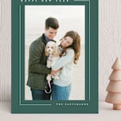 "Simply Serene" - Holiday Cards in Pine by Lauren Chism - Front