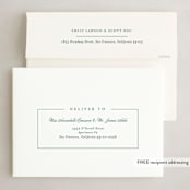 "Simply Serene" - Holiday Cards in Pine by Lauren Chism - FREE Recipient Addressing