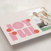 "pop joy" - Holiday Cards in Candied Grapefruit by Lori Wemple - Detail