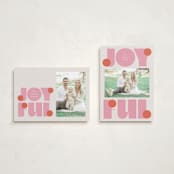 "pop joy" - Holiday Cards in Candied Grapefruit by Lori Wemple - Photo Orientation Options