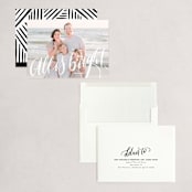 "All is Bright" - Holiday Cards in Frost by Pink House Press - Assembled