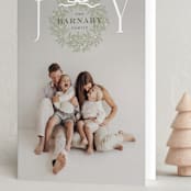 "Family Wreath" - Holiday Cards in Wreath by Oscar and Emma - Karly Depew - Folded Card