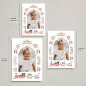 "Festive Tracks" - Holiday Cards in Spruce by Hannah Williams - Formats Available