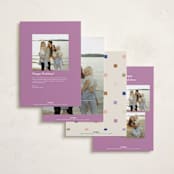 "Knitted Plaid" - Holiday Cards in Sugar Plum by Carrie ONeal - Back of Card Options