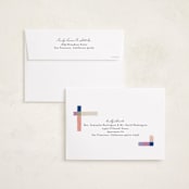 "Knitted Plaid" - Holiday Cards in Sugar Plum by Carrie ONeal - FREE Recipient Addressing