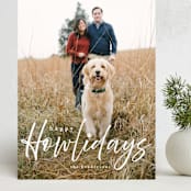 "Howliday" - Holiday Cards in Bone by Vanessa Doyle - Front