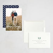 "Howliday" - Holiday Cards in Bone by Vanessa Doyle - Assembled