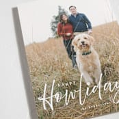 "Howliday" - Holiday Cards in Bone by Vanessa Doyle - Detail