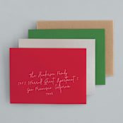 "Groovy Stripe" - Holiday Cards in Avocado by 2birdstone - Premium Envelope Options