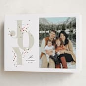 "Lit up" - Holiday Cards in Taupe by Stacey Meacham - Folded Card