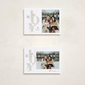 "Lit up" - Holiday Cards in Taupe by Stacey Meacham - Photo Orientation Options