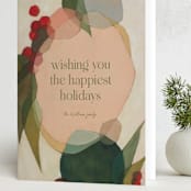 "Cirque" - Holiday Cards in Peppermint by Wendy Keller - Folded Card