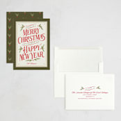 "Vintage Postcard" - Holiday Cards in Pine by Robert and Stella - Assembled