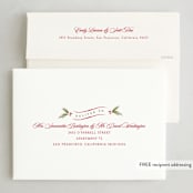 "Vintage Postcard" - Holiday Cards in Pine by Robert and Stella - FREE Recipient Addressing