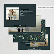 "A Very Merry Christmas Botanicals" - Holiday Cards in Wreath by Rebecca Durflinger - Back of Card Options